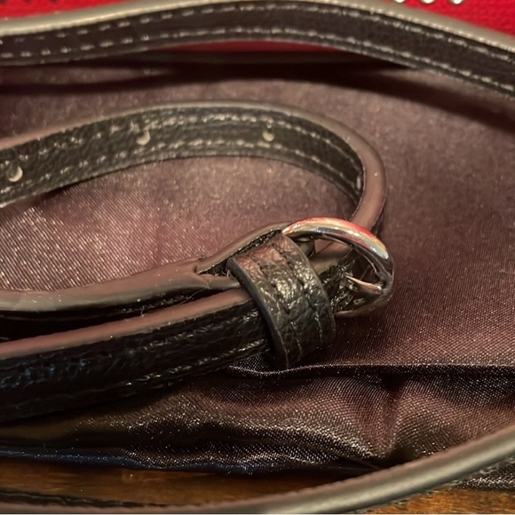 Karl Lagerfeld Red and Black Marbella Mini Crossbody Bag - Picture 3 of 7